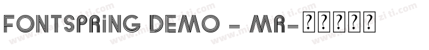 FONTSPRING DEMO - Mr字体转换